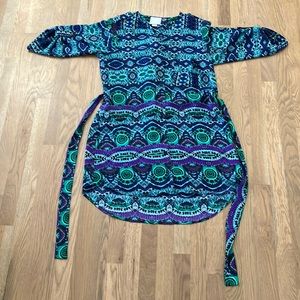 Maeve By Anthropologie Women’s Polyester Long Sleeve Hi-Lo Mini Dress